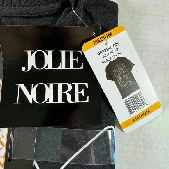 Jolie Noire Men's Black History Graphic Print Short Sleeve Medium Crewneck Tee - Picture 3 of 5